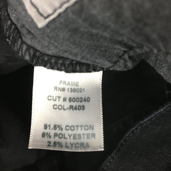 FRAME Le Skinny De Jeanne Distressed 5 Pocket Logo Hardware Jeans - Picture 3 of 10